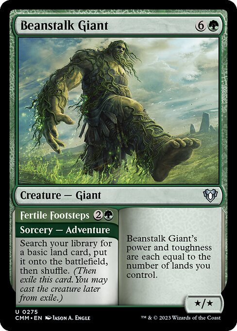 Beanstalk Giant // Fertile Footsteps – Commander Masters (CMM-275) Magic: The Gathering card | LC-REM-20260804-15376452026700-dfd6b4bc-70da-4d93-bdf7-78ba176a764f