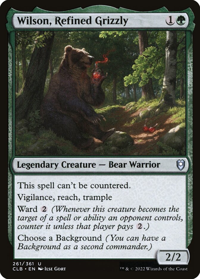 Wilson, Refined Grizzly - Commander Legends: Battle for Baldur's Gate (Uncommon) [CLB-261] Immagine principale del prodotto