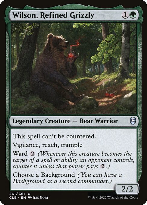 Wilson, Refined Grizzly – Commander Legends: Battle for Baldur's Gate (CLB-261) Magic: The Gathering card | LC-REM-20260804-15150919811404-dfe0daf8-43da-484b-baa1-76f8313c5a0c