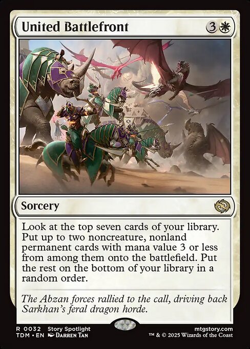 United Battlefront – Tarkir: Dragonstorm (TDM-32) Magic: The Gathering card | LC-REM-20260804-15401867477324-dff398be-4ba4-4976-9acc-be99d2e07a61 Hoofdafbeelding