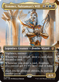 Magic Aetherdrift Commander Deck Eternal Might - commander-kaart Temmet, Naktamun's Will (borderless)