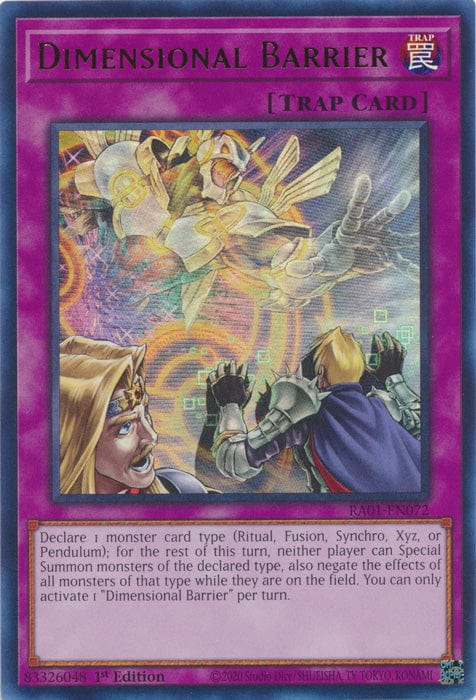 Dimensional Barrier (UR) - RA01-EN072 - Ultra Rare - 1st Edition