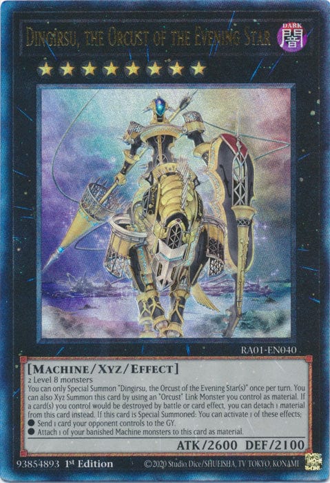 Dingirsu, the Orcust of the Evening Star (PUR) - RA01-EN040 - Prismatic Ultimate Rare - 1st Edition