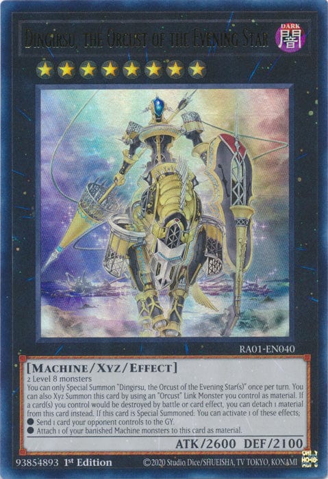 Dingirsu, the Orcust of the Evening Star (UR) - RA01-EN040 - Ultra Rare - 1st Edition