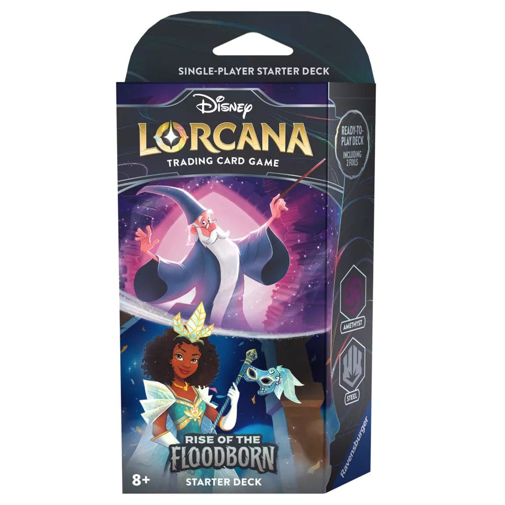 Disney Lorcana Rise of the Floodborn starter deck Merlin & Tiana – verpakking