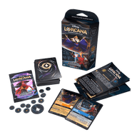Lorcana Evil Queen & Gaston starter deck – inhoud met deck, fiches en booster