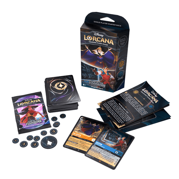 Disney Lorcana - Rise Of The Floodborn - The Evil Queen & Gaston Starter Deck 4050368982353