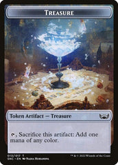 Dog // Treasure Token (Foil) (SNC)