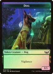 Dog // Treasure Token (Foil) (SNC)