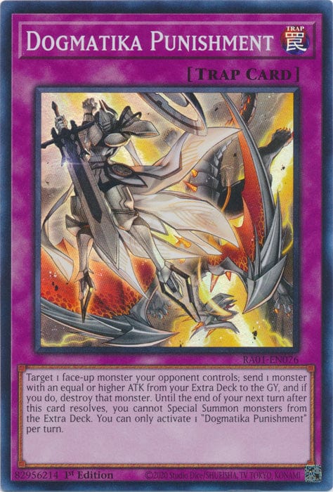 Dogmatika Punishment - RA01-EN076 - Super Rare - 1st Edition