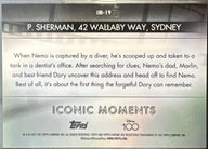 Dory P. Sherman 42 Wallaby Way Sydney #IM-19 10/50 - Gold Wave Refractor - achterkant | Lichcards