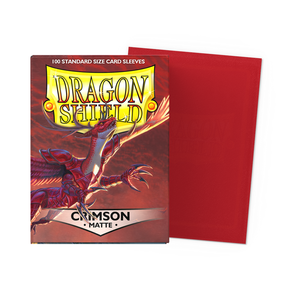 Dragon Shield Matte Crimson sleeves, doos met 100 stuks