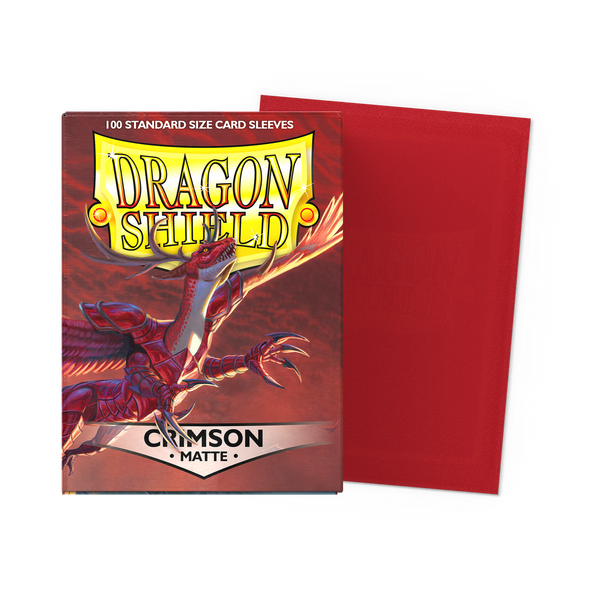 Dragon Shield Matte Crimson sleeves, doos met 100 stuks