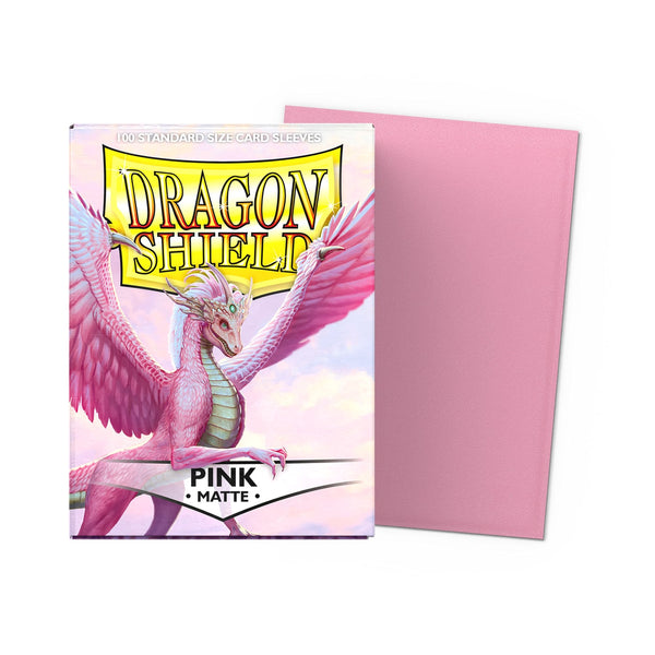 Dragon Shield Matte Sleeves roze, doos met 100 sleeves | Lichcards