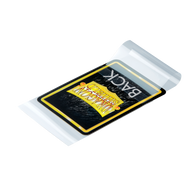 Dragon Shield Perfect Fit Sealable Clear – funda interior con carta de ejemplo y solapa abierta; carta no incluida