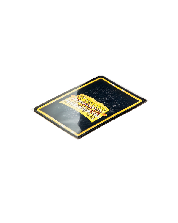 Dragon Shield Perfect Fit Sealable Clear – funda interior cerrada con carta de ejemplo; carta no incluida