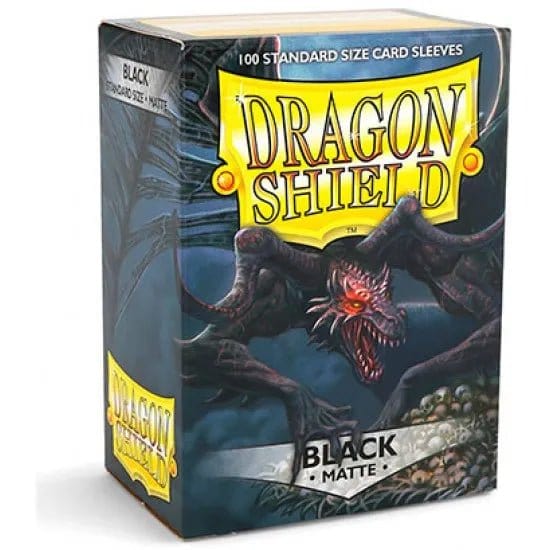 Dragonshield Box Sleeves Matte Black (100 stuks) 5706569110024 Hover Image
