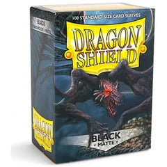 Dragonshield Box Sleeves Matte Black (100 stuks) 5706569110024