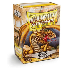 Dragonshield Box Sleeves Matte Gold (100 stuks) 5706569110062