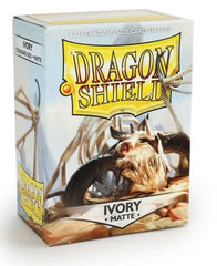 Dragonshield Box Sleeves Matte Ivory (100 stuks) 5706569110178