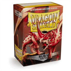 Dragonshield Box Sleeves Matte Ruby (100 stuks) 5706569110376