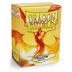 Dragonshield Box Sleeves Matte Yellow (100 stuks) 5706569110147