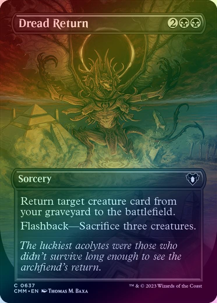 Dread Return - Borderless (Foil) (CMM)