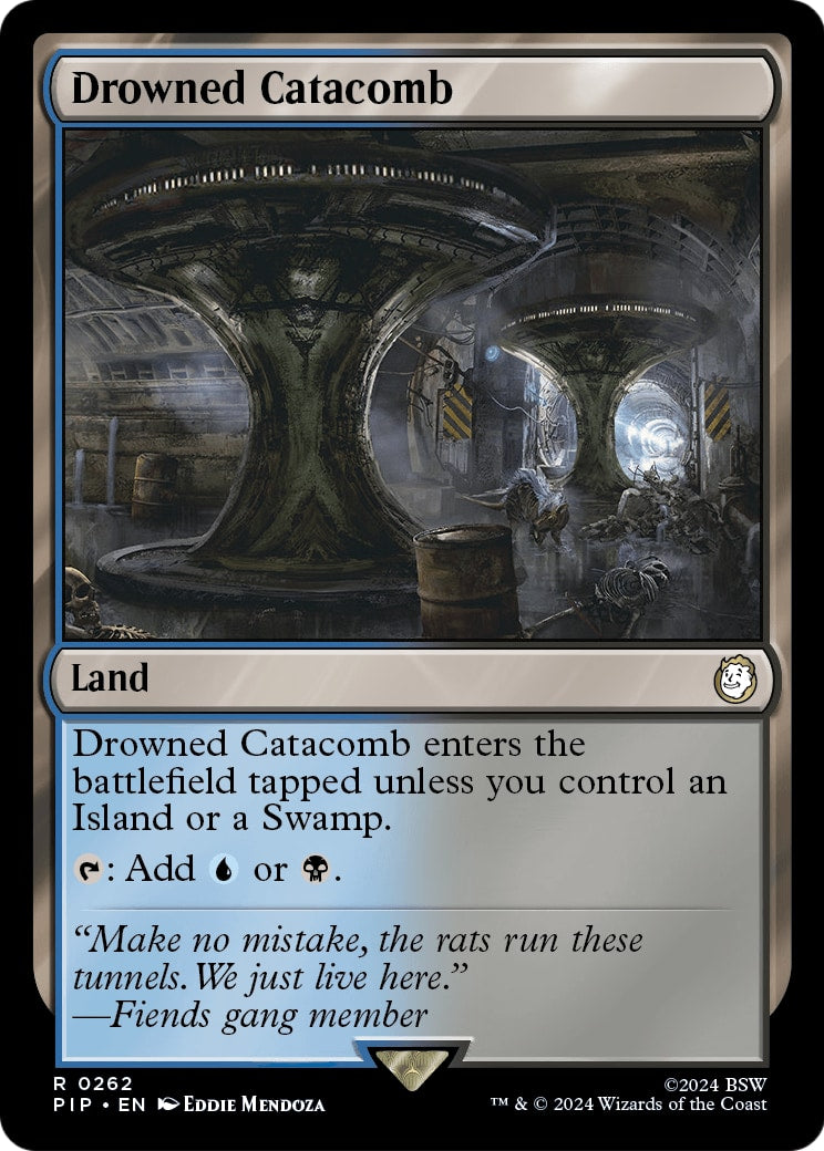 Drowned Catacomb – Universes Beyond: Fallout 262 – Magic: The Gathering single card | Lichcards