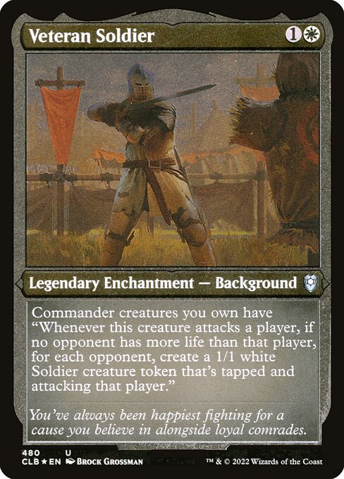 Veteran Soldier – Commander Legends: Battle for Baldur's Gate (CLB-480) Magic: The Gathering card | LC-REM-20260804-15151684878668-e011dd48-9238-4e4b-a915-b7ac5fa9b78f Image principale du produit