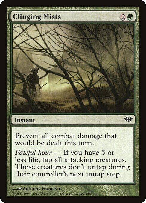 Clinging Mists – Dark Ascension (DKA-109) Magic: The Gathering card