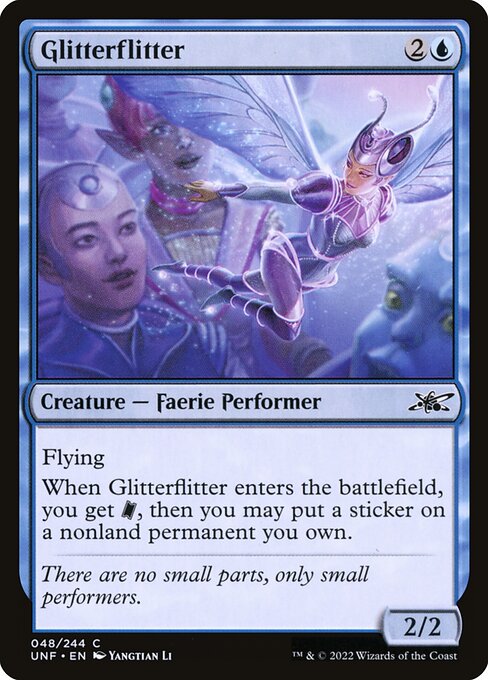Glitterflitter – Unfinity (UNF-48) Magic: The Gathering card