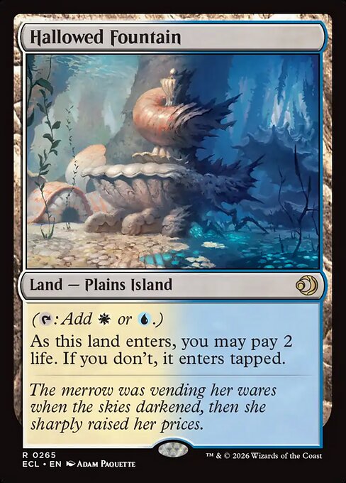 Hallowed Fountain – Lorwyn Eclipsed (ECL-265) Magic: The Gathering card