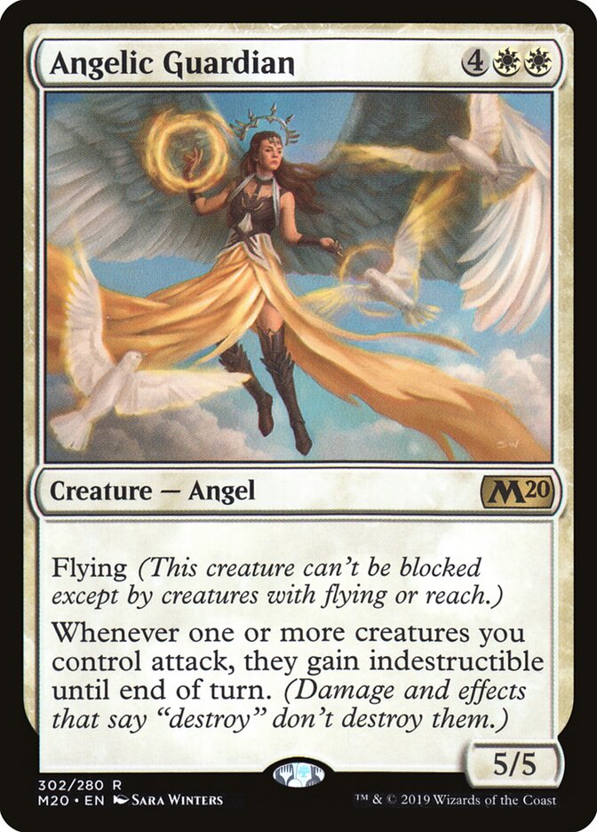 Magic-kaart Angelic Guardian M20-302 uit Core Set 2020 (Rare) Hoofdafbeelding