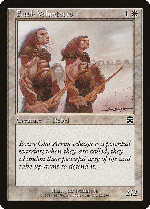Fresh Volunteers – Mercadian Masques (MMQ-20) Magic: The Gathering card