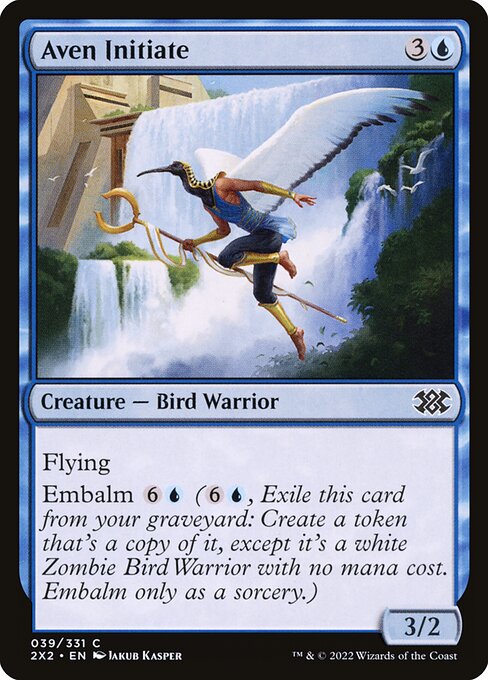 Aven Initiate – Double Masters 2022 (2X2-39) Magic: The Gathering card Main image