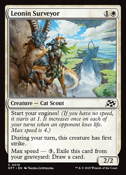 Leonin Surveyor – Aetherdrift (DFT-18) Magic: The Gathering card
