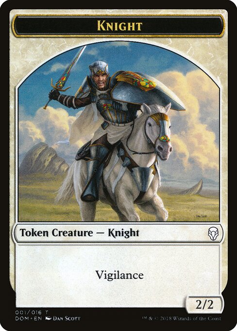 Knight – Dominaria Tokens (TDOM-1) Magic: The Gathering card | LC-REM-20260804-15150986133836-e0bce908-fc95-40c6-a04a-752d56aca836