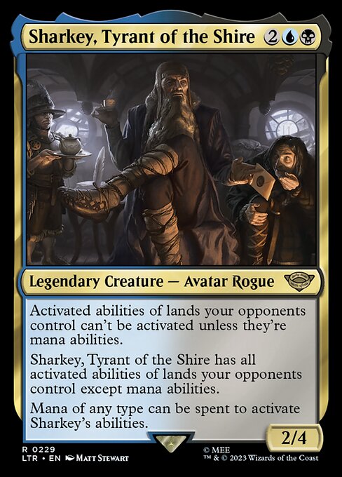 Sharkey, Tyrant of the Shire – The Lord of the Rings: Tales of Middle-earth (LTR-229) Magic: The Gathering card
