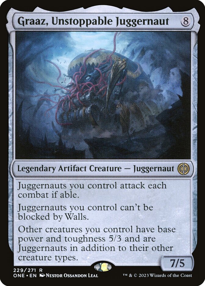 Graaz, Unstoppable Juggernaut - Phyrexia: All Will Be One (Rare) [ONE-229] Image principale du produit