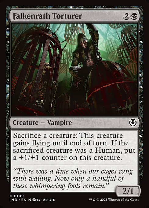 Falkenrath Torturer – Innistrad Remastered (INR-109) Magic: The Gathering card