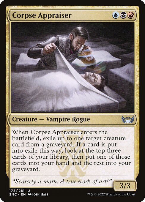 Corpse Appraiser – Streets of New Capenna (SNC-178) Magic: The Gathering card