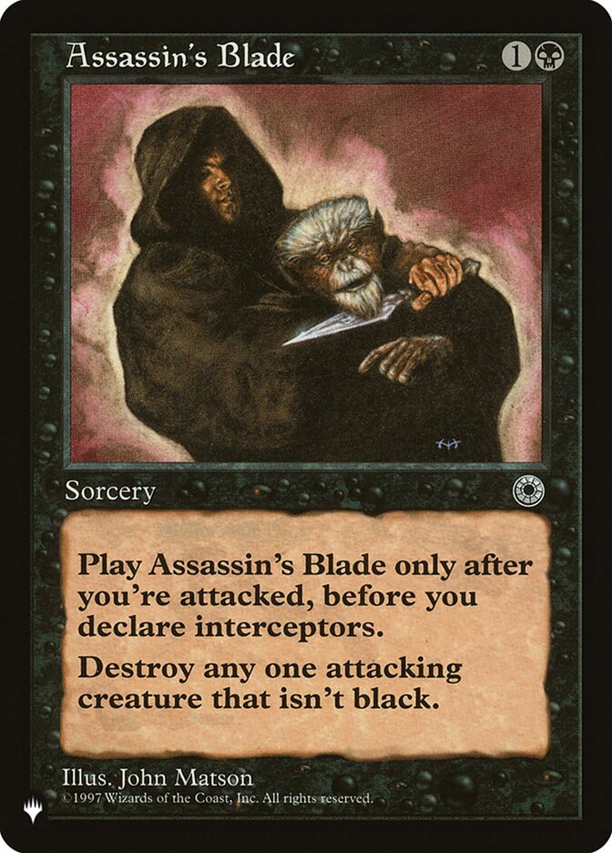 Magic-kaart Assassin's Blade PLST-POR-80 uit The List (Uncommon)