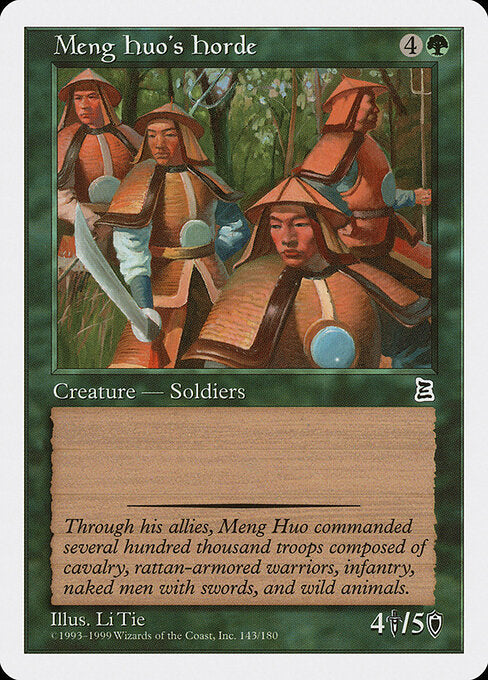 Meng Huo's Horde – Portal Three Kingdoms (PTK-143) Magic: The Gathering card | LC-REM-20260804-15520573948236-e1642802-055e-44d2-a261-c2a45ad515e8 Hoofdafbeelding