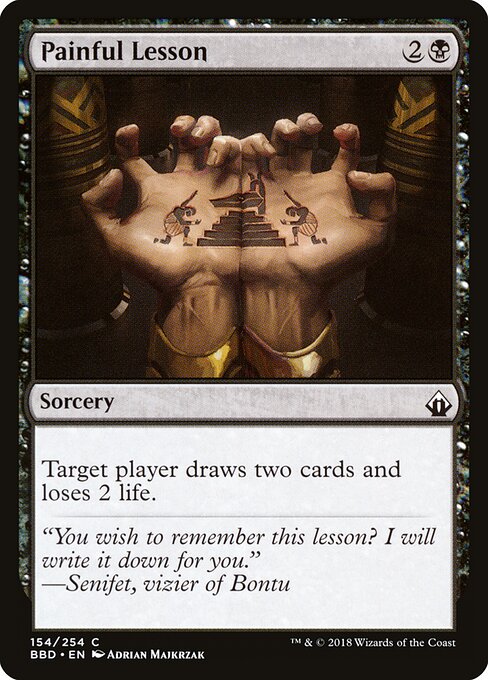 Painful Lesson – Battlebond (BBD-154) Magic: The Gathering card | LC-REM-20260804-15150908342604-e16fa034-f89e-497a-8fd0-533b1932bff5