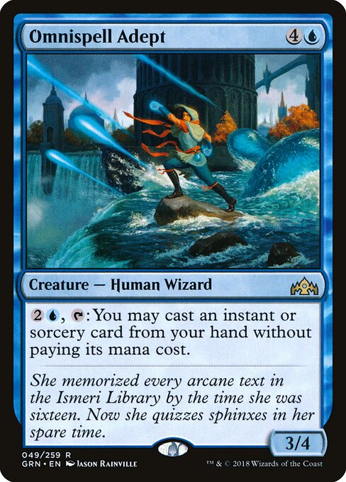 Omnispell Adept – Guilds of Ravnica (GRN-49) Magic: The Gathering card