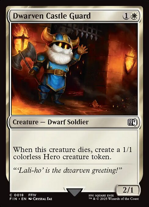 Dwarven Castle Guard – FINAL FANTASY (FIN-18) Magic: The Gathering card Immagine principale del prodotto
