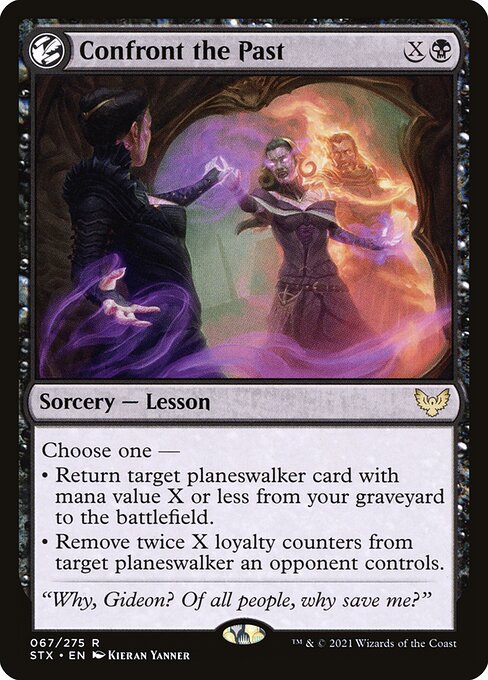 Confront the Past – Strixhaven: School of Mages (STX-67) Magic: The Gathering card Hauptbild