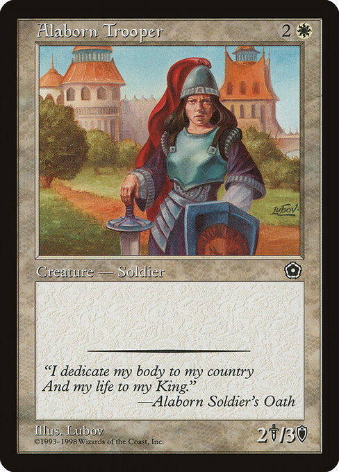 Alaborn Trooper – Portal Second Age (P02-4) Magic: The Gathering card | LC-REM-20260804-15151506522444-e1cd30b4-4ed8-467e-808e-b0caf4196d90