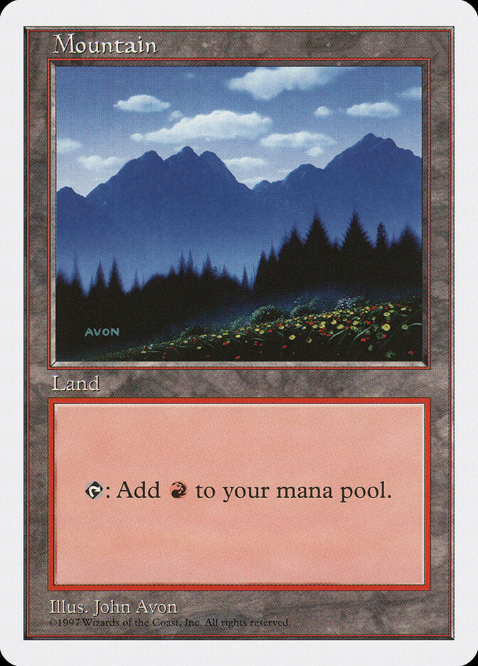 Magic-kaart Mountain 5ED-445 uit Fifth Edition (Land) Imagen principal del producto