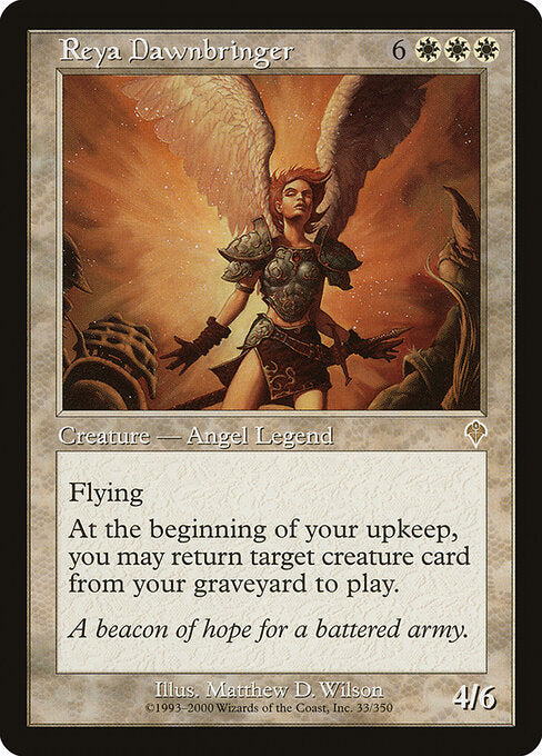 Reya Dawnbringer – Invasion (INV-33) Magic: The Gathering card